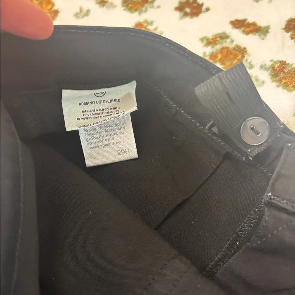 AG Adriano Goldschmied Maternity Prima Cigarette‎ Leg Jeans in Black Size 29